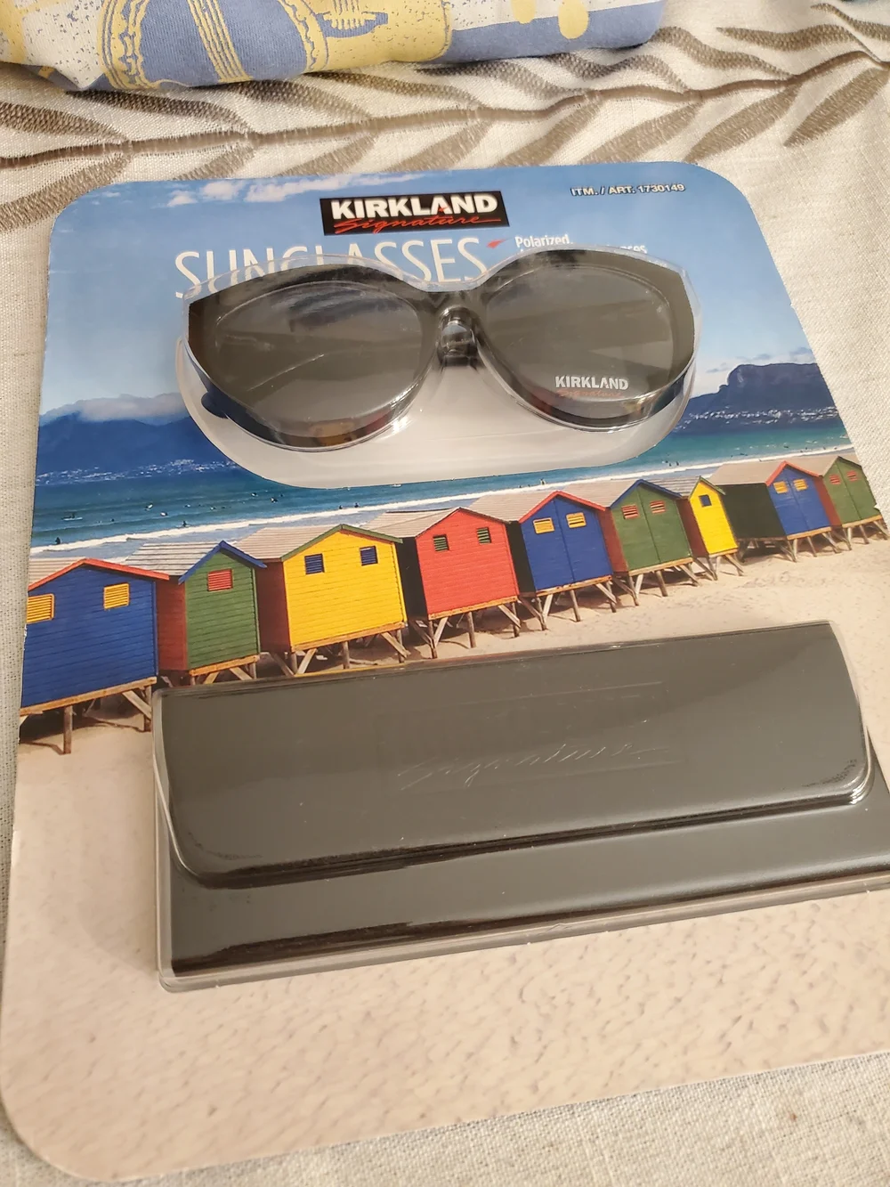 Kirkland Signature Sunglasses with Gray Lenses and Black Frame